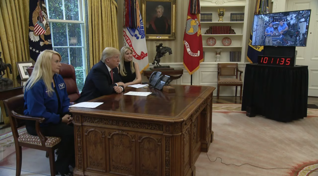 Trump in Oval Office call to ISS