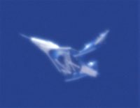 SpaceShipTwo with feathered wings
