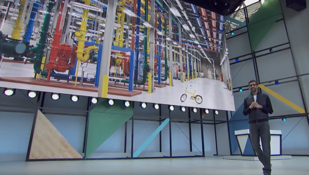 Google CEO Sundar Pichai speaks at Google I/O 2017