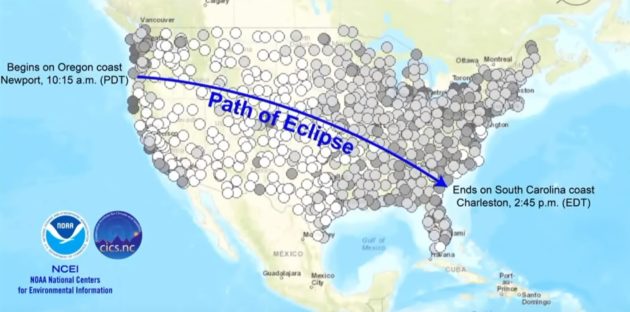 Weather projection for eclipse