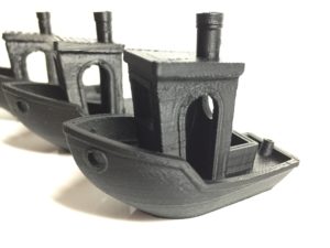 A series of boaty prints from the BuildOne 3D printer