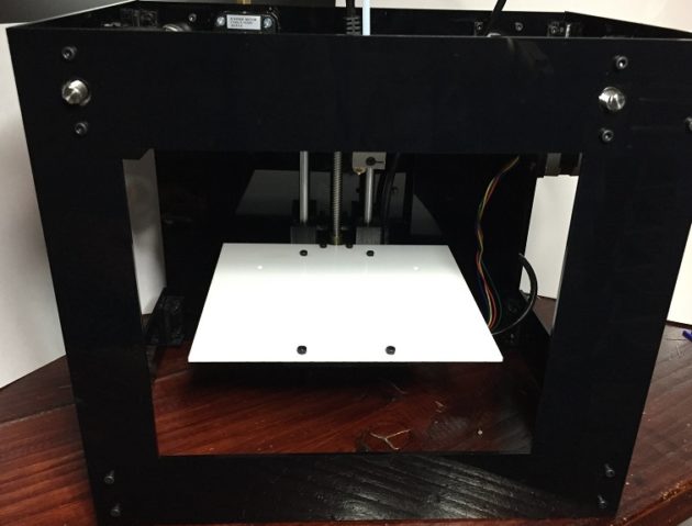 The BuildOne 3D printer with its full enclosure