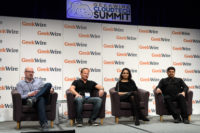 (L to R): Charles Fitzgerald, Platformonomics; Frank Artale, Ignition Partners; Shelia Gulati, Tola Capital; S. "Soma" Somasegar, Madrona Venture Group