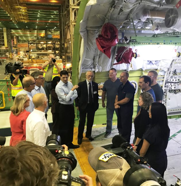 Speaker Paul Ryan tours Boeing plant