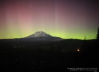 Mount Adams aurora