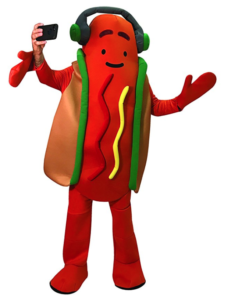 Snap hot dog costume