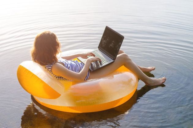 work remotely