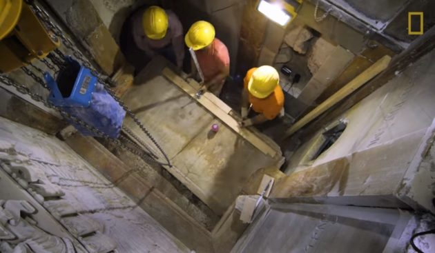 Edicule restoration work