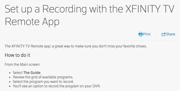 Xfinity support