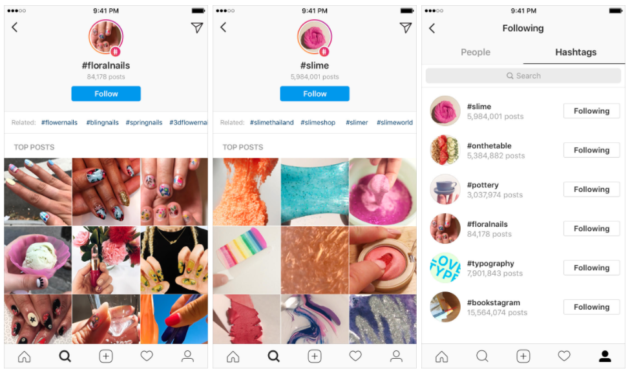 Instagram hashtags