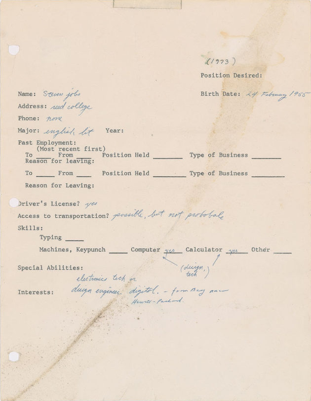Steve Jobs application