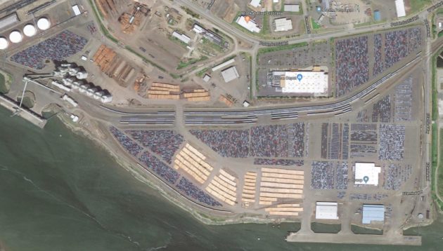 Thousands of diesel VWs await their fate at the port in Aberdeen, Washington