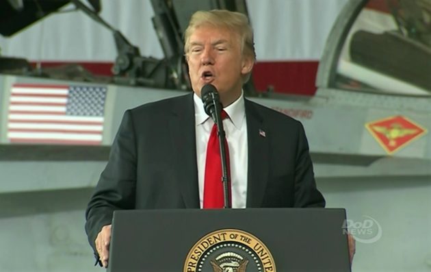 Trump with airplanes