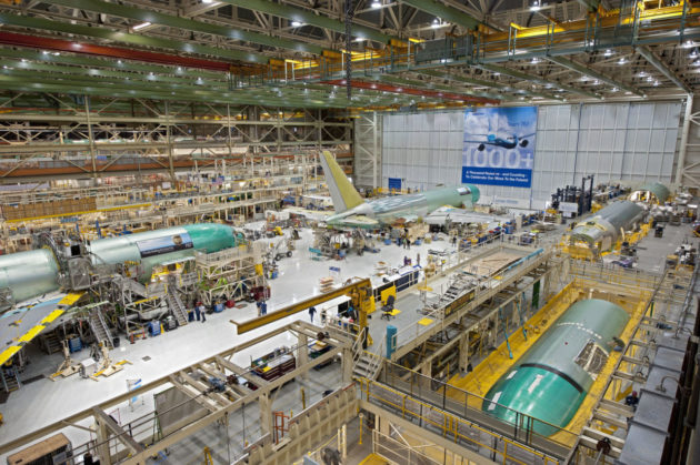 Boeing 767s under construction