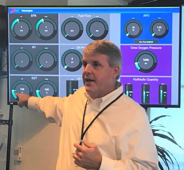 APiJET CEO John Schramm with dashboard
