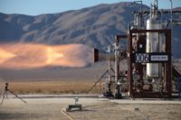 Launch abort engine test