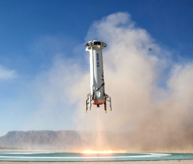 New Shepard booster landing