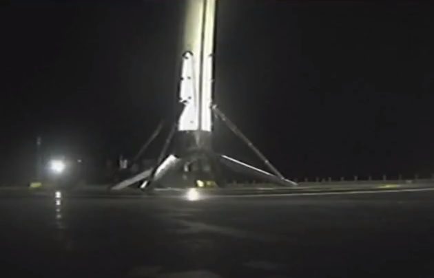 Booster touchdown