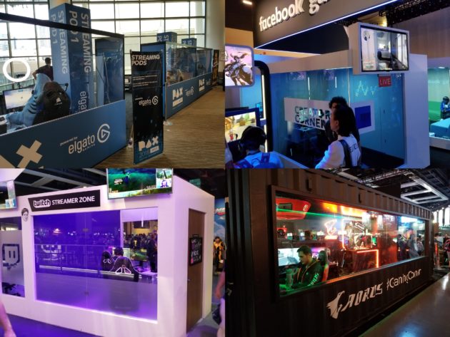 Streaming pods at PAX West 2018