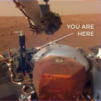 Mars InSight view of lander deck