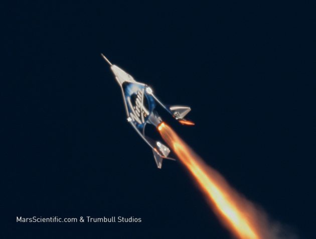 Virgin Galactic rocket firing