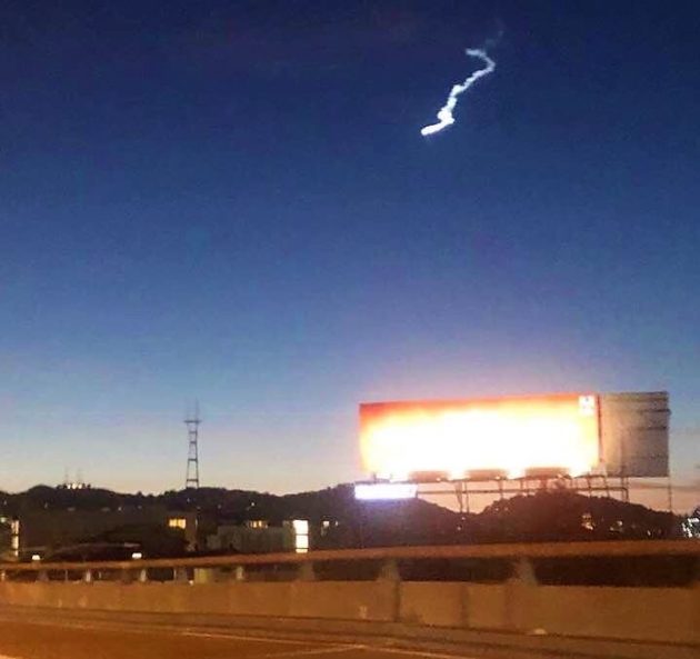 Streak in sky