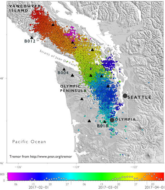 Episodic tremor and slow slip events