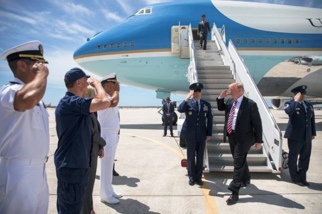 Trump and Air Force One