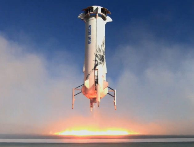 Blue Origin booster landing