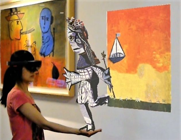 AR rendering of Picasso painting