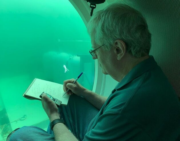 Alan Boyle in Cyclops submersible