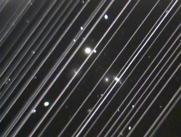 Starlink trails