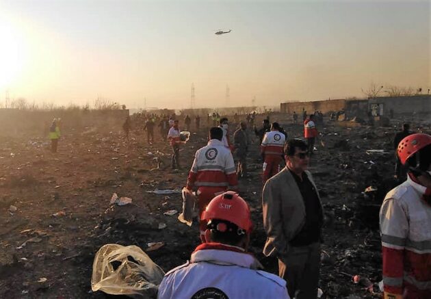 737 crash site in Iran