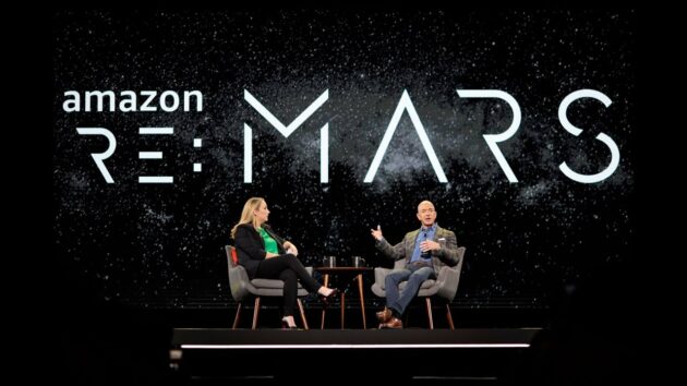 Jenny Freshwater and Jeff Bezos