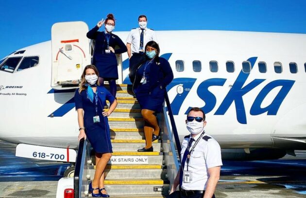 Alaska Air crew