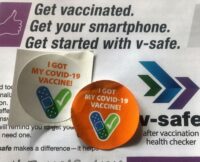 Vaccination stickers
