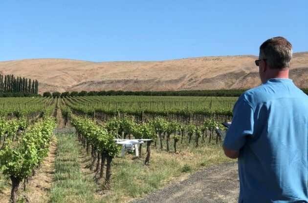 Keith McCall with drone
