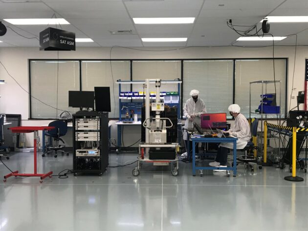 LeoStella satellite assembly