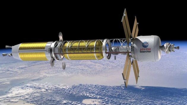 Nuclear thermal propulsion system in space