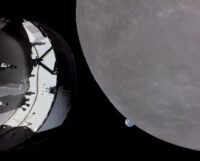 Earthset as seen from Orion capsule.