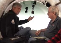 OceanGate CEO Stockton Rush chats with GeekWire's Alan Boyle during a 2019 dive in the company's Cyclops submersible.